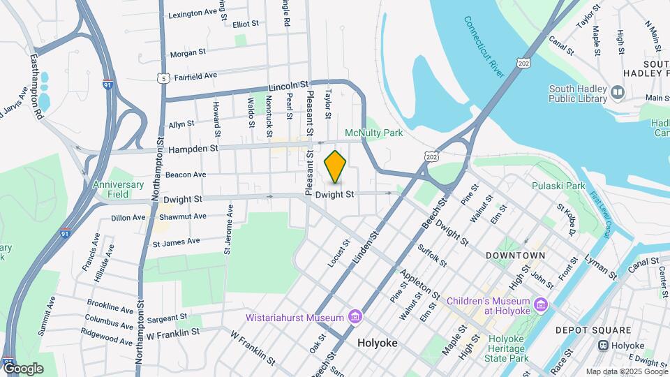 1093 Dwight St Map and Location Details