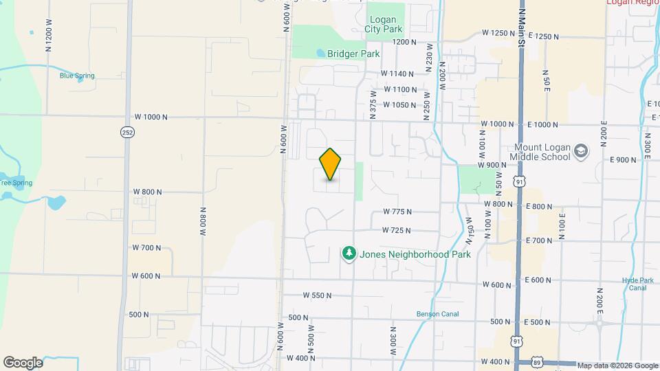 832 N 480 W Map and Location Details