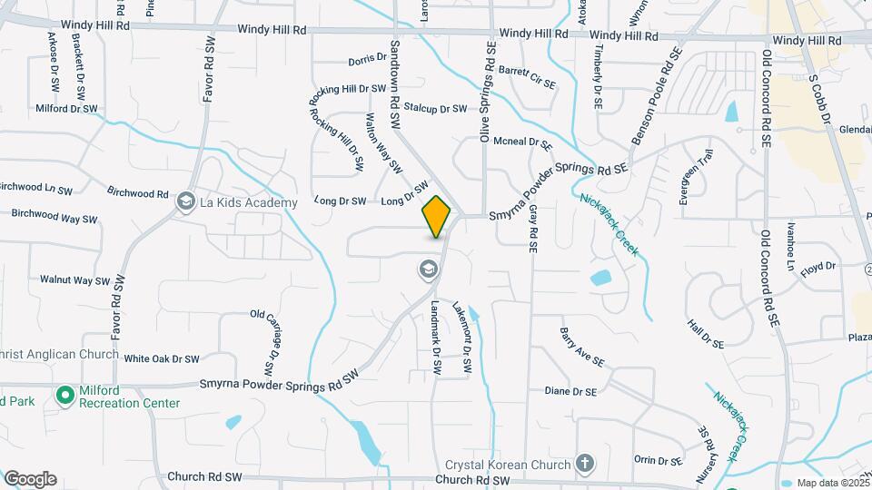 134 Timber Creek Ln SW Map and Location Details