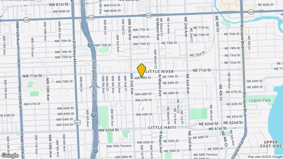 140 NW 70th St Map and Location Details