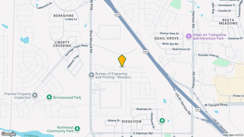 1104 Bluespire Dr Map and Location Details