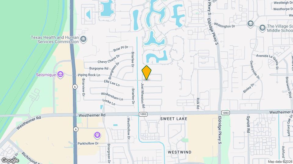 13819 Piping Rock Ln Map and Location Details