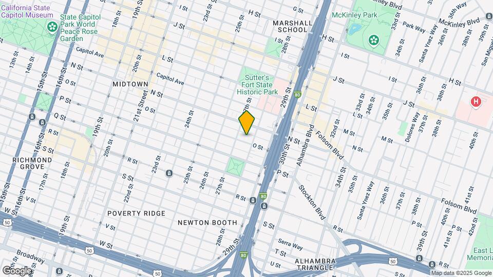 2717 O St Mapa y Detalles de la Ubicación