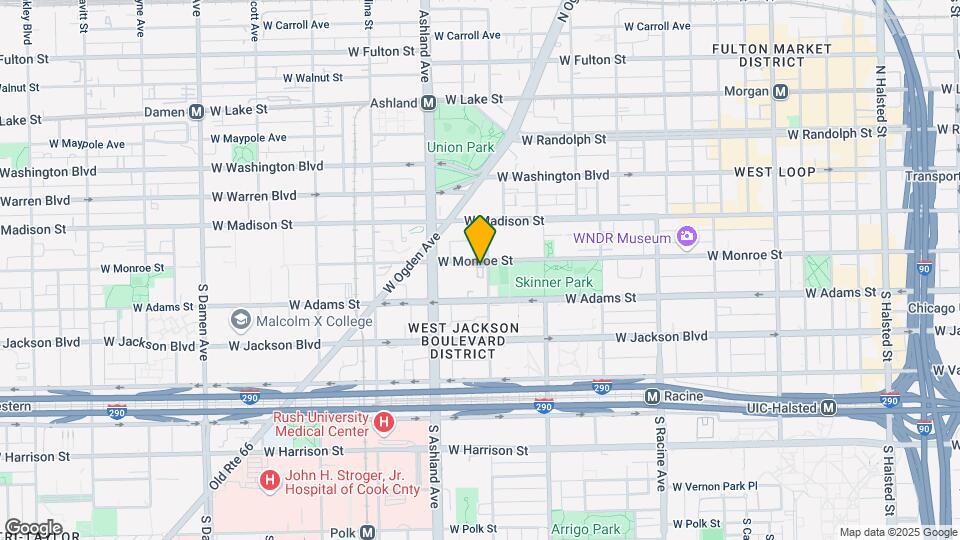 104 S Laflin St Map and Location Details