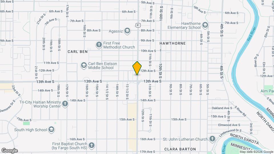 1445 S University Dr Map and Location Details