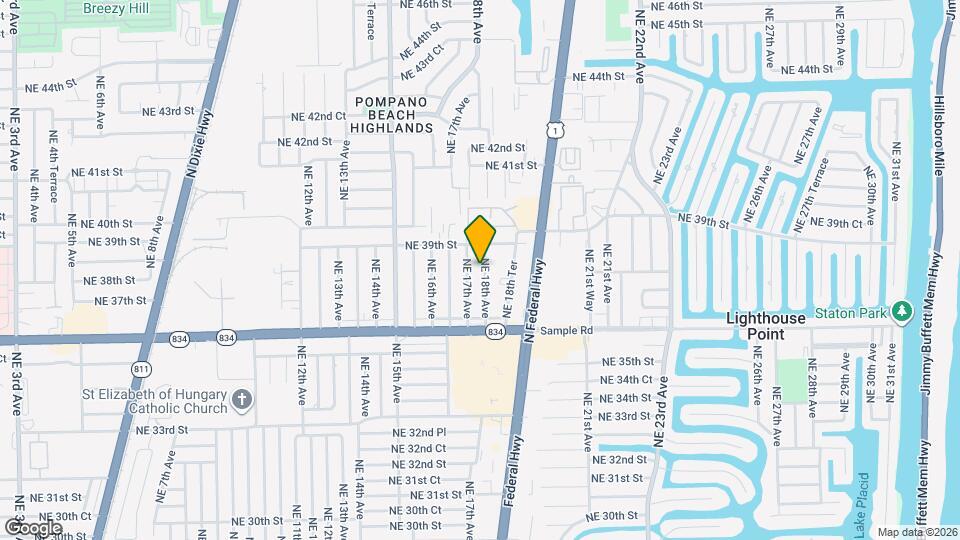 3811 NE 18th Ave Map and Location Details