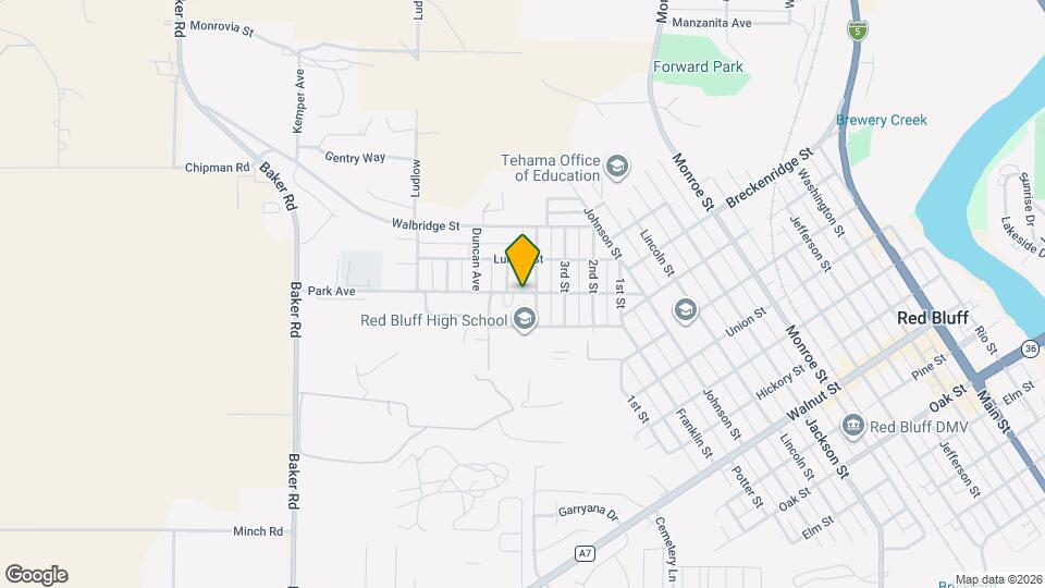 1525 Park Ave Map and Location Details