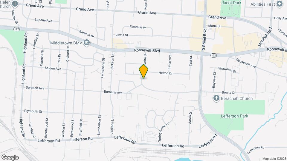 1713 Bonita Dr Map and Location Details