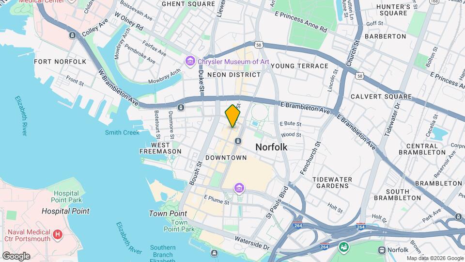 426-428 Granby St Mapa y Detalles de la Ubicación