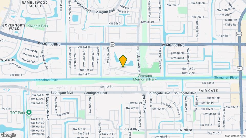 7431 NW 1st St Map and Location Details