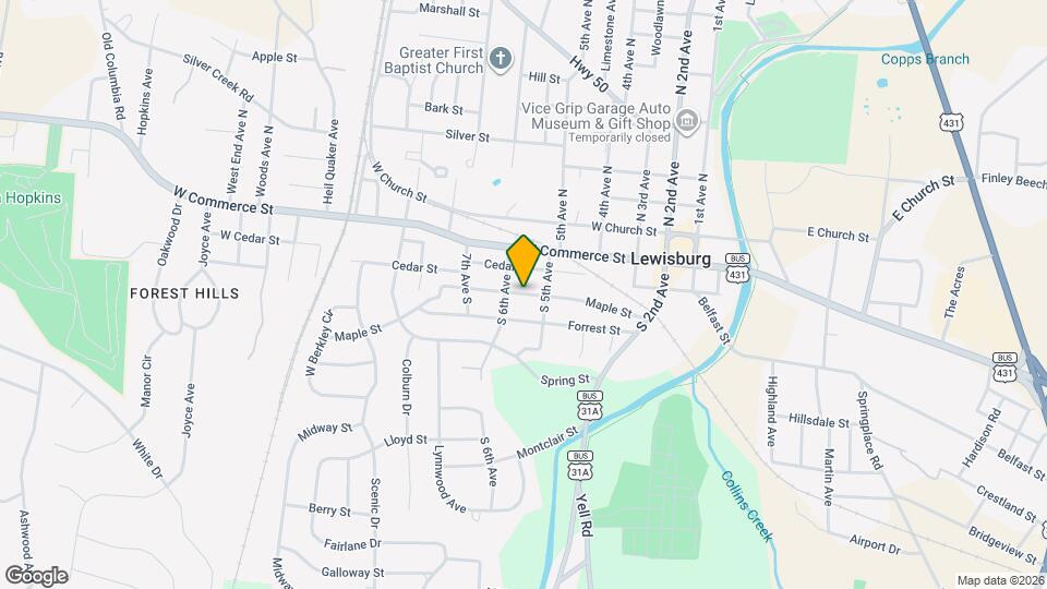 527 Maple St Mapa y Detalles de la Ubicación