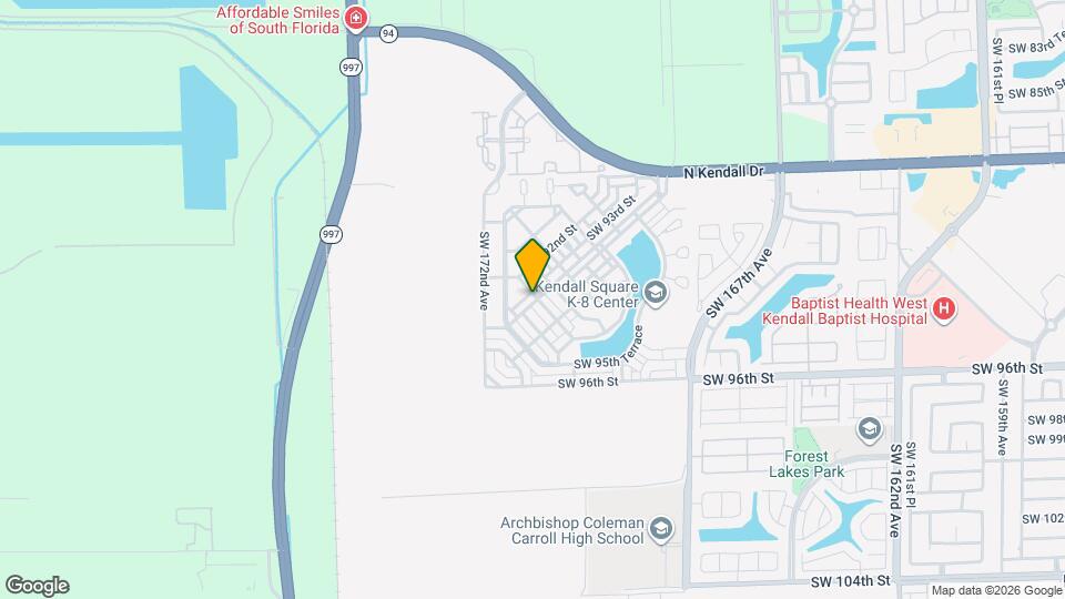 17087 Southwest 93rd Street Map and Location Details