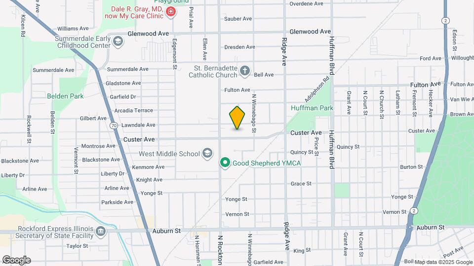 2407 Custer Ave Map and Location Details