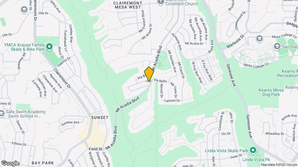 5452 Via Aquario Map and Location Details