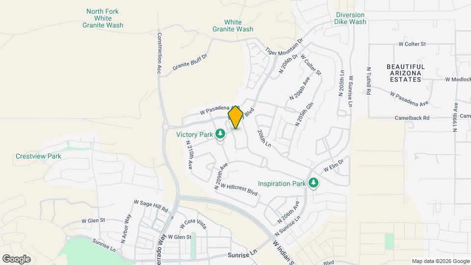 4897 N 207th Ln Mapa y Detalles de la Ubicación