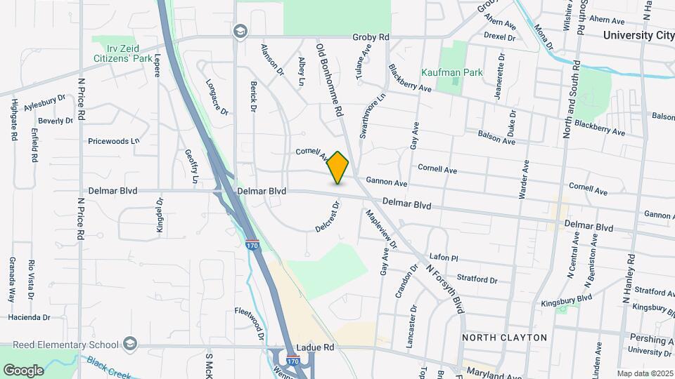 8241 Delmar Blvd, Unit 1W Map and Location Details
