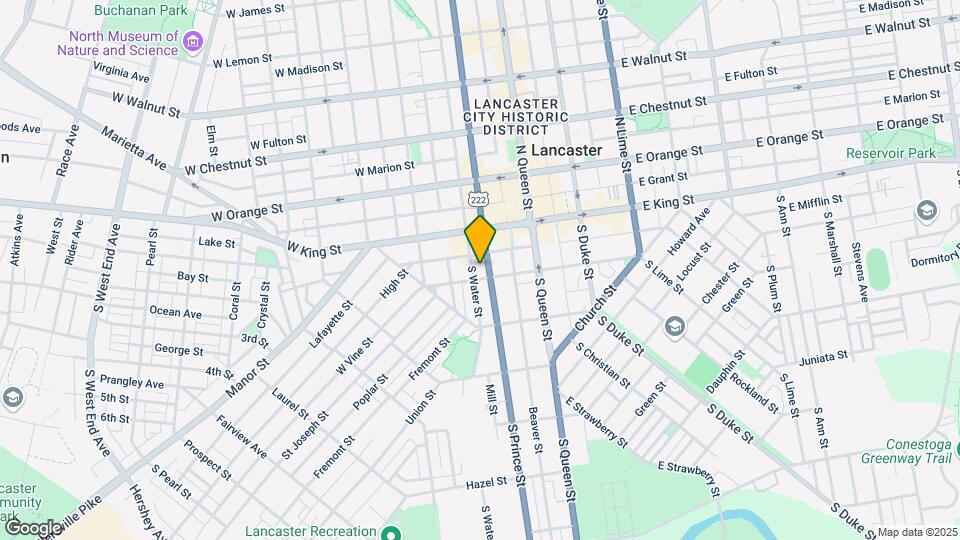 40 S Prince St, Unit #2nd floor Map and Location Details