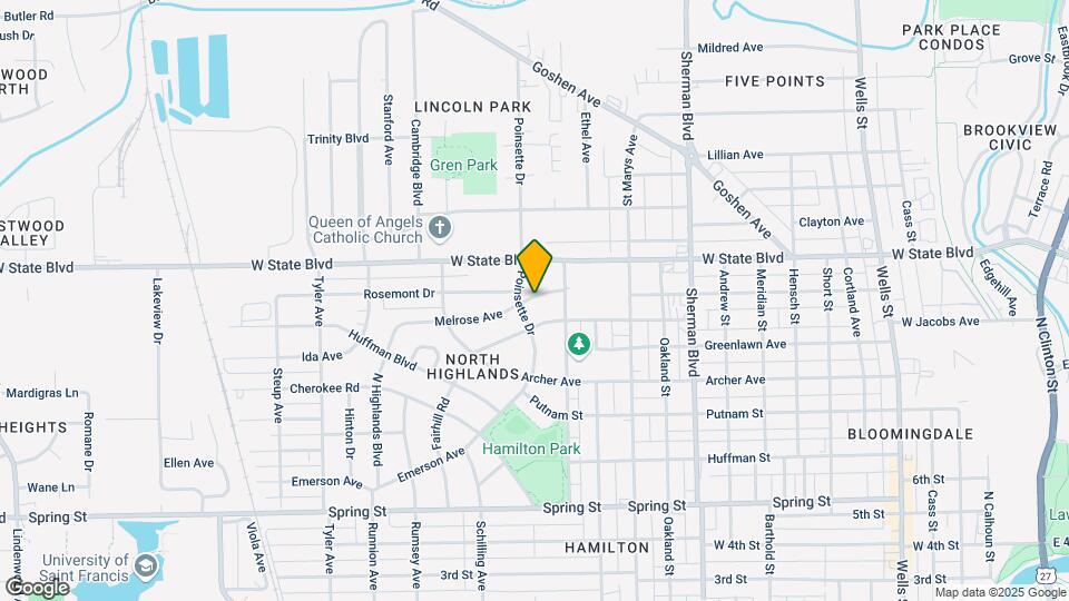 1333 Melrose Ave Map and Location Details