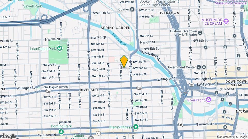 850 NW 2nd St Map and Location Details