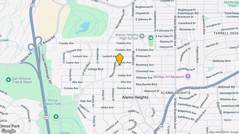 215 College Blvd Map and Location Details