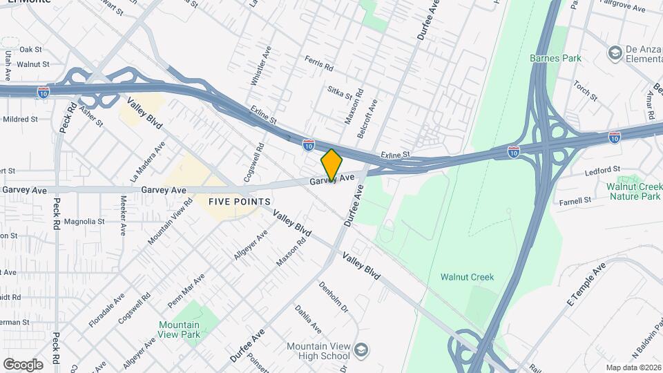 12214 Garvey Ave Mapa y Detalles de la Ubicación