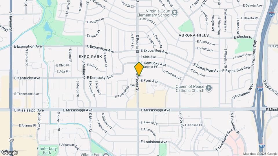 976 S Peoria St Mapa y Detalles de la Ubicación