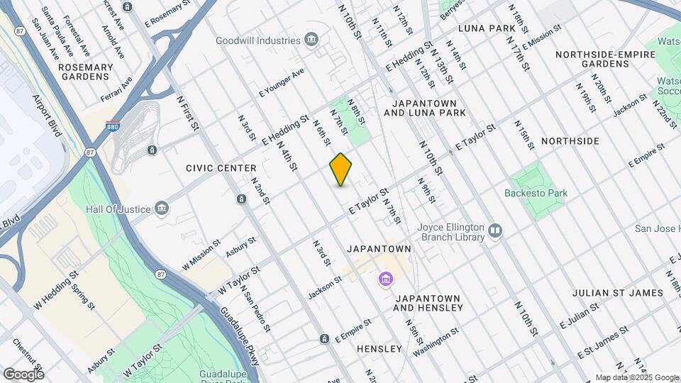 738 N 5th St Map and Location Details