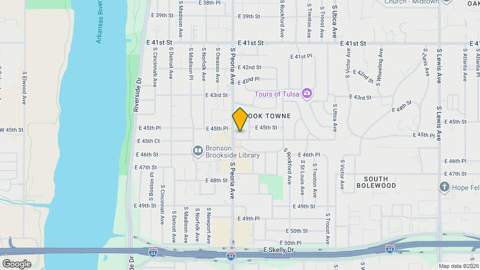 4517 S Peoria Ave Map and Location Details