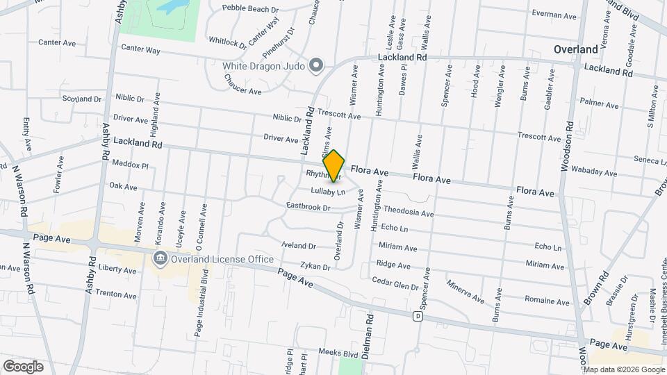 9813 Lullaby Ln Map and Location Details