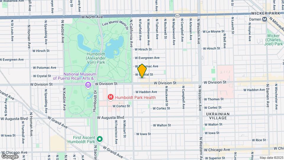 2724 W Division St Map and Location Details