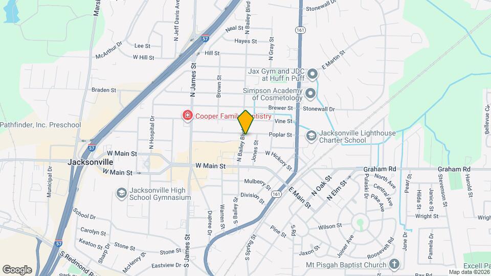 217 N Bailey Blvd Map and Location Details