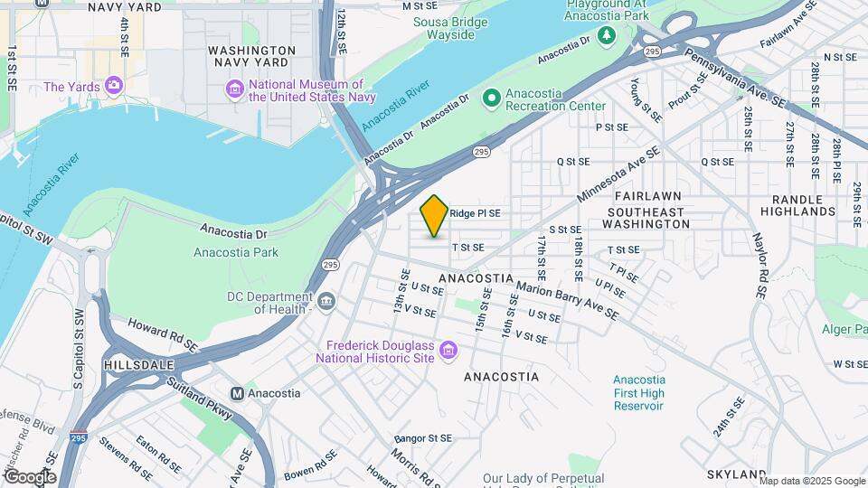 1322 T St SE Map and Location Details