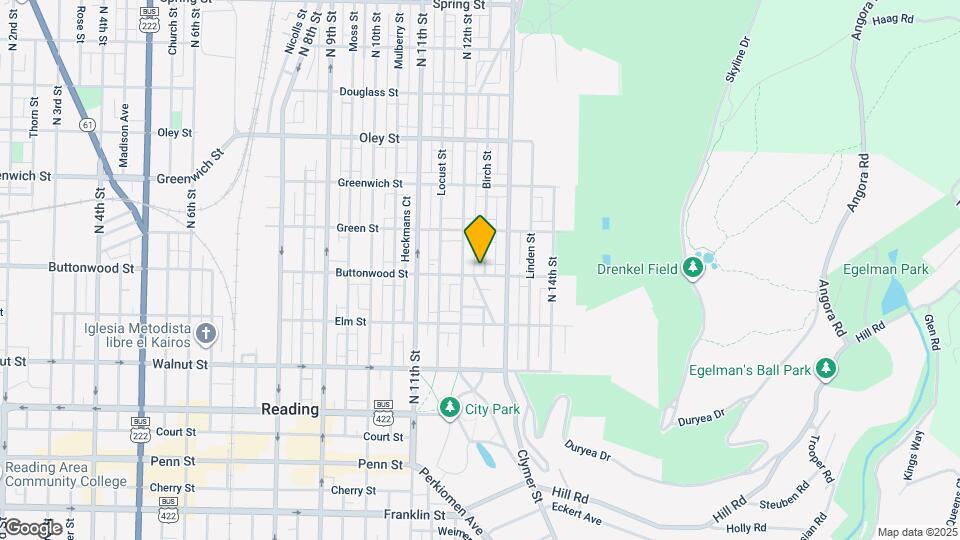 1231 Buttonwood St Map and Location Details