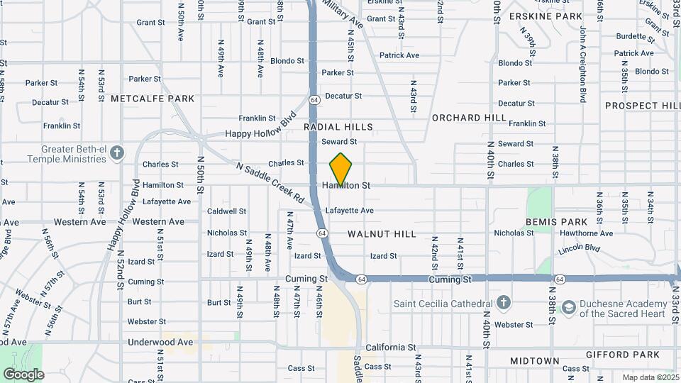 4531 Hamilton St Map and Location Details