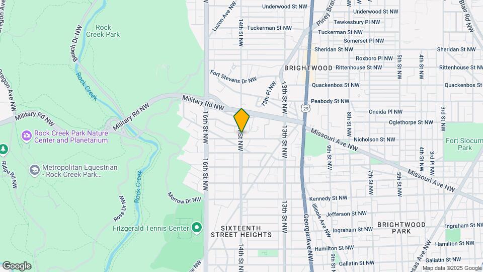 6131 14th St NW Map and Location Details