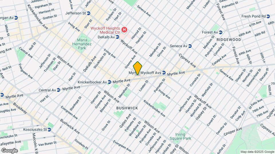 274 Irving Ave Map and Location Details