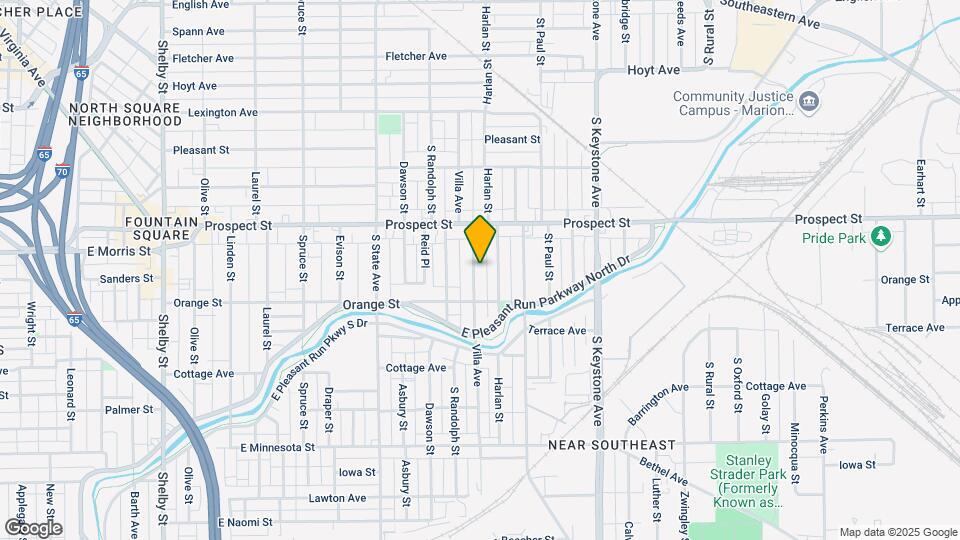 1157 Villa Ave Map and Location Details