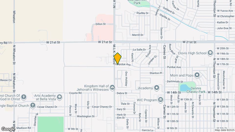 1233 Purdue Ave Map and Location Details