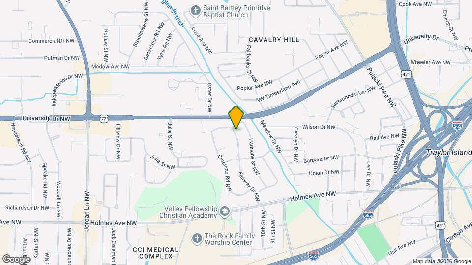 1018 Fairway Dr NW Map and Location Details