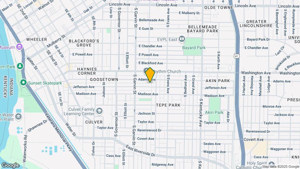 640 Jefferson Ave Map and Location Details