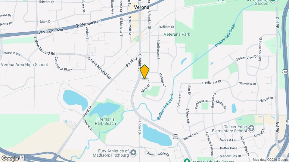 536 Melody Ln Map and Location Details