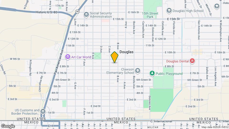 942 E 8th St Map and Location Details