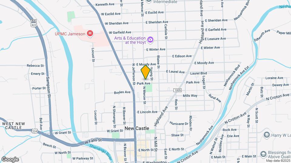 704 N Mercer St Map and Location Details