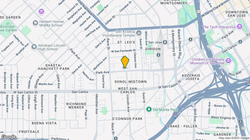 1031 Park Ave Map and Location Details