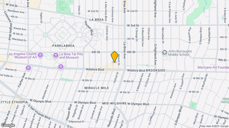 660 S Cloverdale Ave Mapa y Detalles de la Ubicación