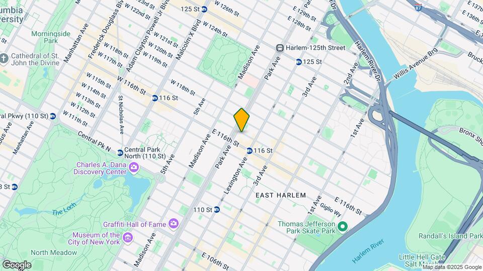 114 E 117th St Map and Location Details
