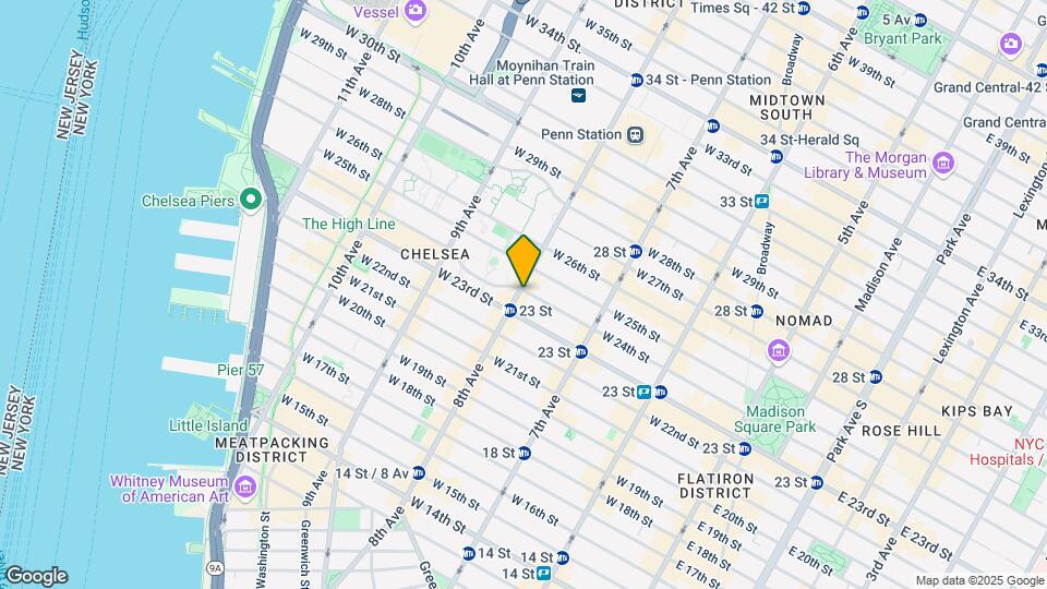 280 W 24th St, Unit 4 O Map and Location Details