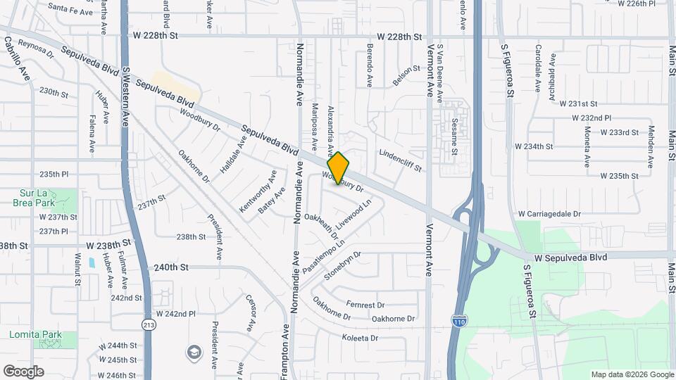 1151 Oakfair Ln Mapa y Detalles de la Ubicación