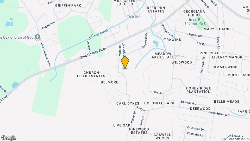 986 Live Oak Dr Map and Location Details
