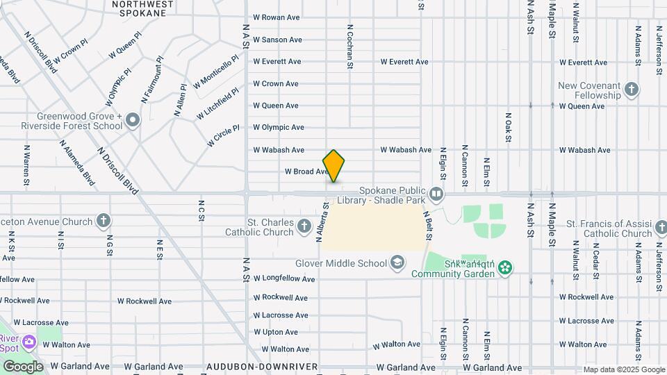 2524 W Wellesley Ave Map and Location Details
